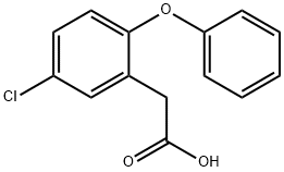 2-(5-氯-2-苯氧基苯基)乙酸, 70958-20-2, 結(jié)構(gòu)式