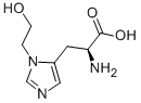 3-(2-hydroxyethyl)histidine Struktur