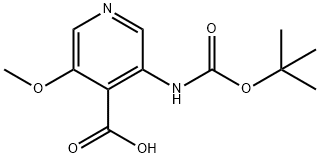 3-(TERT-BUTOXYCARBONYLAMINO)-5-METHOXYISONICOTINIC ACID price.