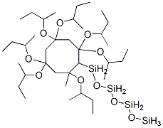 2-Methyl-2,4,4,6,6,8,8-heptakis(1-methylpropoxy)cyclooctanetetrasiloxane Struktur