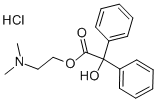 2-(DIMETHYLAMINO)ETHYL BENZILATE HYDROCHLORIDE Struktur