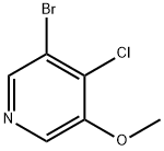 3-Bromo-4-Chloro-5-Methoxypyridine Struktur