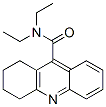 N,N-diethyl-5,6,7,8-tetrahydroacridine-9-carboxamide Struktur