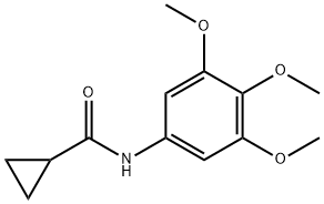 Cyclopropanecarboxamide, N-(3,4,5-trimethoxyphenyl)- (9CI) Struktur