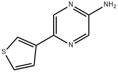 5-(3-THIENYL)-2-PYRAZINAMINE Struktur