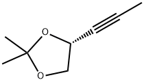 1,3-Dioxolane, 2,2-dimethyl-4-(1-propynyl)-, (4R)- (9CI) Struktur