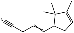 4-(2,2,3-Trimethyl-3-cyclopenten-1-yl)-3-butenenitrile Struktur