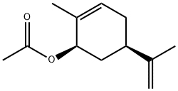 (1R-cis)-2-methyl-5-(1-methylvinyl)cyclohex-2-en-1-yl acetate Struktur