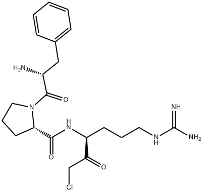 H-D-PHE-PRO-ARG-CHLOROMETHYLKETONE TRIFLUOROACETATE SALT Struktur