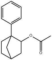 Bicyclo[2.2.1]heptan-2-ol, 1-phenyl-, acetate Struktur