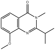 4(3H)-Quinazolinone,  8-methoxy-3-methyl-2-(1-methylethyl)- Struktur