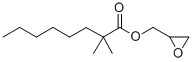 tert-decanoic acid oxiranylmethyl ester Struktur