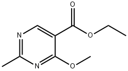 ethyl 4-methoxy-2-methylpyrimidine-5-carboxylate Struktur