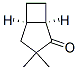 3,3-Dimethyl-cis-bicyclo[3,2,0]heptan-2-one Struktur