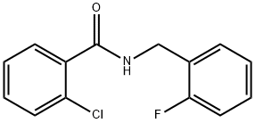 2-Chloro-N-(2-fluorobenzyl)benzaMide, 97% Struktur