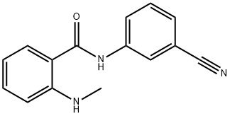 Benzamide, N-(3-cyanophenyl)-2-(methylamino)- (9CI) Struktur