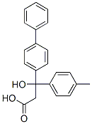 Hydracrylic acid, 3-(4-biphenylyl)-3-(p-tolyl)-, DL- Struktur