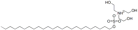 tris(2-hydroxyethyl)ammonium tetracosyl sulphate Struktur