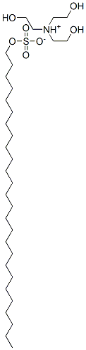 tris(2-hydroxyethyl)ammonium hexacosyl sulphate Struktur
