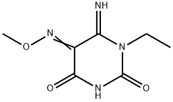 1-ETHYL-6-IMINODIHYDROPYRIMIDINE-2,4,5(3H)-TRIONE 5-(O-METHYLOXIME) Struktur