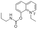 Quinolinium, 1-ethyl-8-hydroxy-, iodide, propylcarbamate Struktur