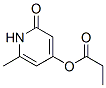 Propionic acid 1,2-dihydro-6-methyl-2-oxopyridin-4-yl ester Struktur