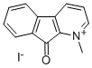 1-Methyl-9-oxo-9H-indeno(2,1-b)pyridinium iodide Struktur