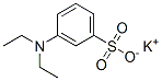 potassium m-(diethylamino)benzenesulphonate  Struktur