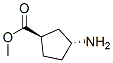 Cyclopentanecarboxylic acid, 3-amino-, methyl ester, (1R,3R)- (9CI) Struktur