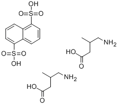 (+/-)-4-AMINO-3-METHYLBUTANOIC ACID HEMI NAPHTHALENE-1,5-DISULFONIC ACID Struktur