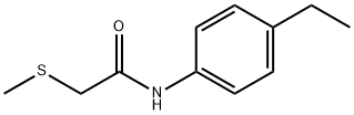 Acetamide, N-(4-ethylphenyl)-2-(methylthio)- (9CI) Struktur