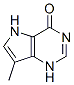 4H-Pyrrolo[3,2-d]pyrimidin-4-one, 1,5-dihydro-7-methyl- (9CI) Struktur