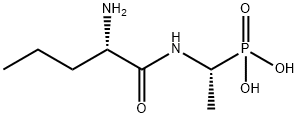 Phosphonic acid, (1-((2-amino-1-oxopentyl)amino)ethyl)-, (R-(R*,S*))- Struktur