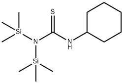 3-cyclohexyl-1,1-bis(trimethylsilyl)thiourea Struktur