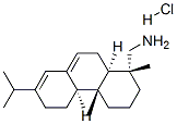 [1R-(1alpha,4abeta,4balpha,10aalpha)]-1,2,3,4,4a,4b,5,6,10,10a-decahydro-7-isopropyl-1,4a-dimethylphenanthren-1-methylamine hydrochloride Struktur