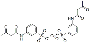 calcium bis(3-acetoacetylaminobenzenesulphonate) Struktur