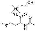 2-hydroxyethyl(trimethyl)ammonium N-acetyl-DL-methionate Struktur