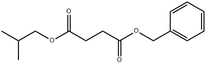 Butanedioic acid 1-(2-methylpropyl)4-(phenylmethyl) ester Struktur