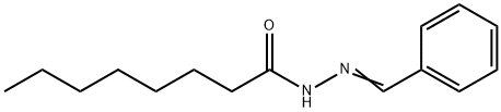 N-Octanoyl-N'-benzylidenehydrazine Struktur