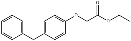 ethyl 2-(4-benzylphenoxy)acetate Struktur