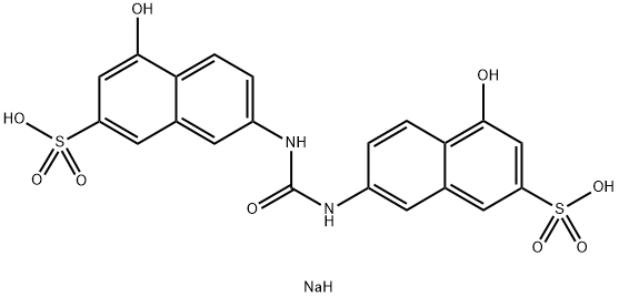 sodium hydrogen 7,7'-(carbonyldiimino)bis(4-hydroxynaphthalene-2-sulphonate)  Struktur