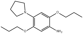 2,5-Dipropoxy-4-(1-pyrrolidinyl)benzenamine Struktur