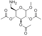 METHYL 6-AMINO-6-DEOXY-2,3,4-TRACETATE-D-GLUCOPYRANOSIDE Struktur