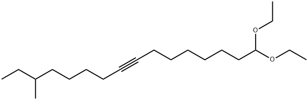 1,1-Diethoxy-14-methyl-8-hexadecyne Struktur