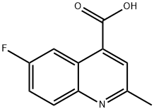 6-FLUORO-2-METHYLQUINOLINE-4-CARBOXYLIC ACID Struktur