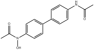 N-hydroxy-N,N'-diacetylbenzidine Struktur