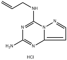 N(sup 4)-2-Propenylpyrazolo(1,5-a)-1,3,5-triazine-2,4-diamine, hydroch loride hydrate (2:2:1) Struktur