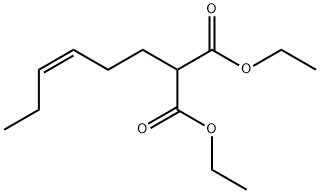 (Z)-3-Hexenylmalonic acid diethyl ester Struktur