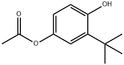 2-(1,1-Dimethylethyl)-1,4-benzenediol 4-acetate Struktur