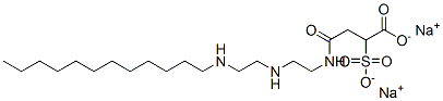 4-[[2-[[2-(Dodecylamino)ethyl]amino]ethyl]amino]-4-oxo-2-sulfobutanoic acid disodium salt Struktur